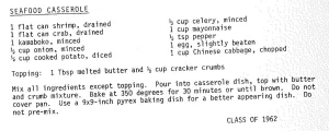 Seafood Casserole