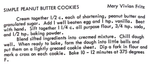 Simple Peanut Butter Cookies