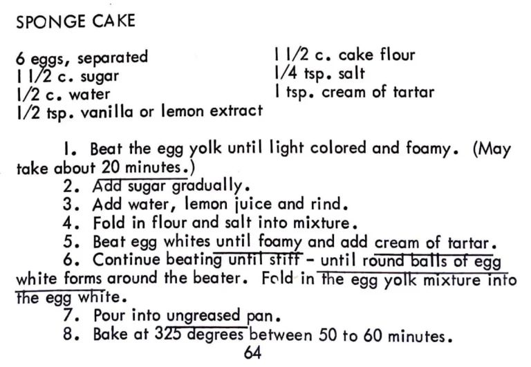 Sponge Cake