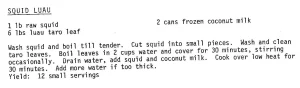 Squid Luau