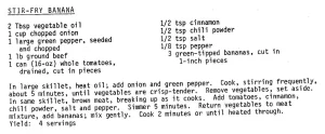 Stir-Fry Banana