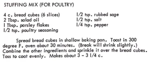 Stuffing Mix (for Poultry)