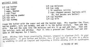 Whiskey Cake