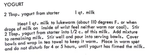 Yogurt
