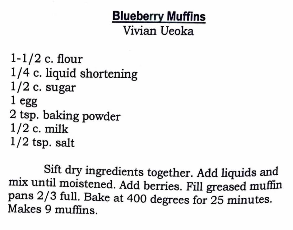 Blueberry Muffins - Kau Kau Chronicles