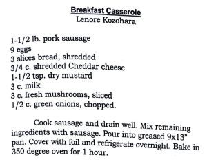 Breakfast Casserole