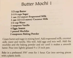 Butter Mochi I