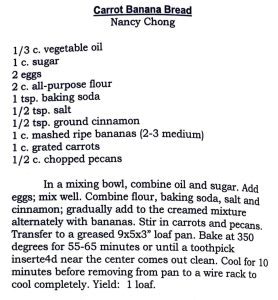 Carrot Banana Bread