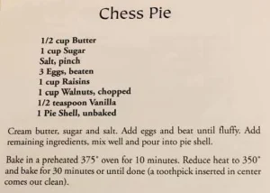 Chess Pie