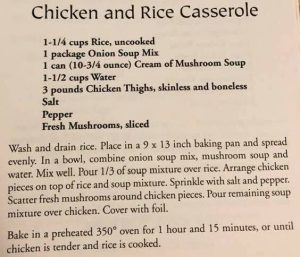 Chicken and Rice Casserole