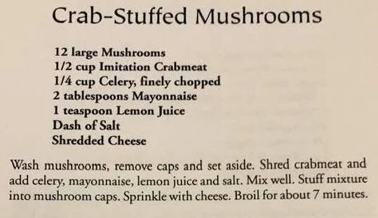 Crab-Stuffed Mushrooms - Kau Kau Chronicles