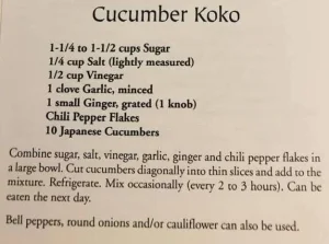 Cucumber Koko