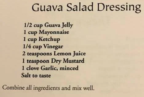 Guava Salad Dressing - Kau Kau Chronicles