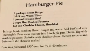 Hamburger Pie