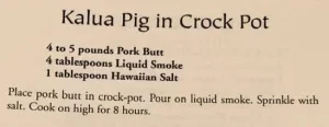 Kalua Pig in Crock Pot