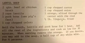 Lentil Soup