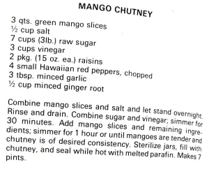 Mango Chutney