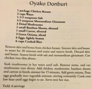 Oyako Donburi