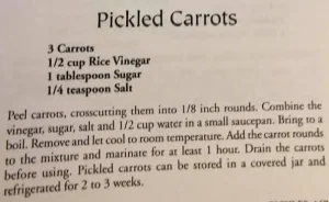 Pickled Carrots