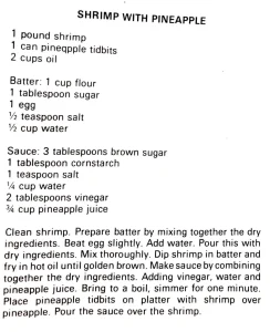 Shrimp with Pineapple