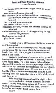 Spam and Eggs Breakfast Lasagna