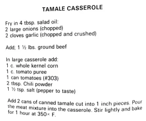 Tamale Casserole