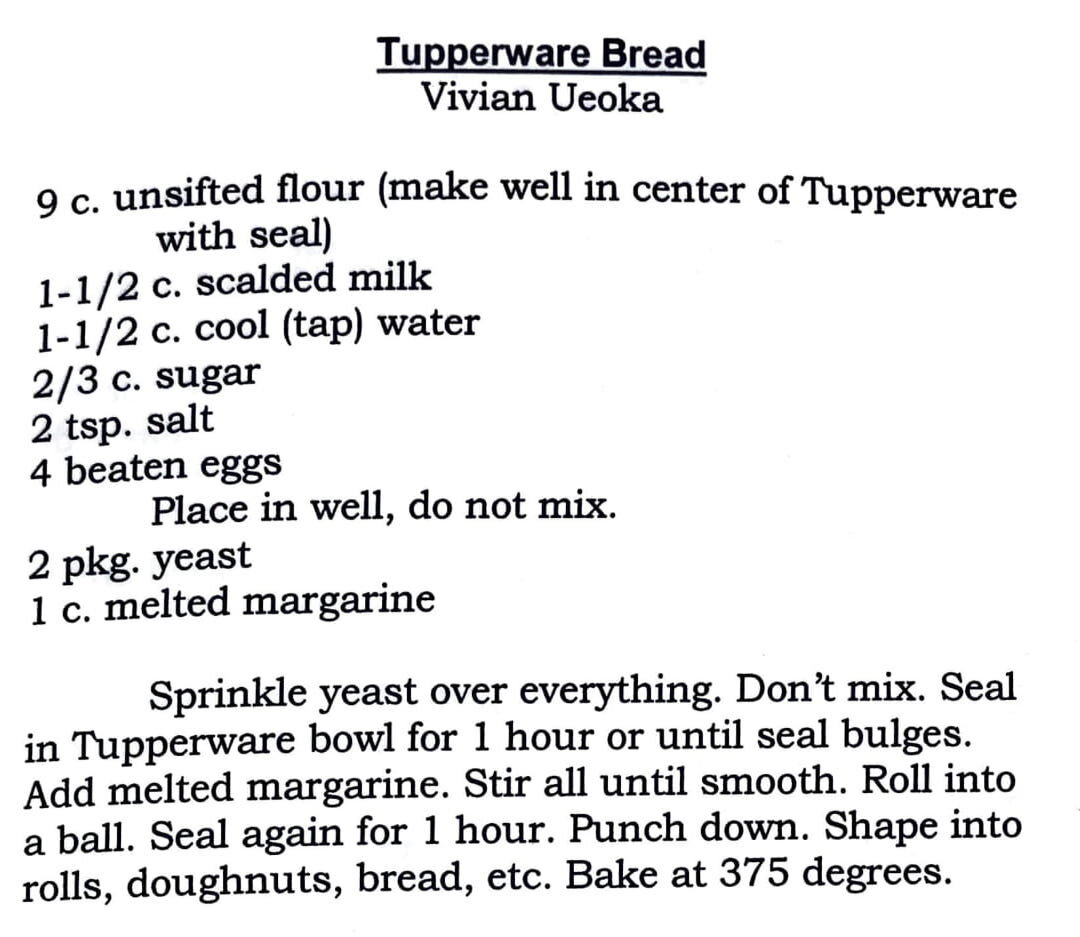 Tupperware Bread - Kau Kau Chronicles