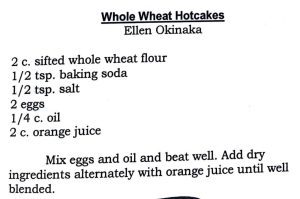 Whole Wheat Hotcakes