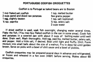 Portugese Codfish Croquettes