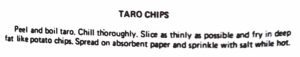 Taro Chips