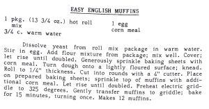 Easy English Muffins