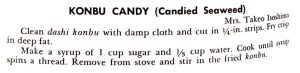 Konbu Candy (Candied Seaweed)