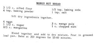 Mango Nut Bread