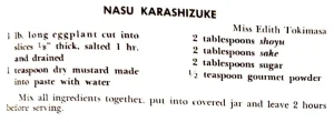 Nasu Karashizuke