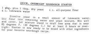 Quick, Overnight Sourdough Starter