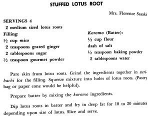 Stuffed Lotus Root