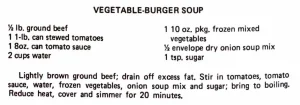 Vegetable-Burger Soup