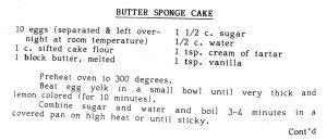 Butter Sponge Cake