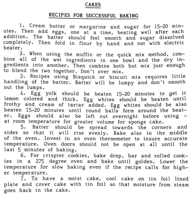 Cakes: Recipes for Successful Baking