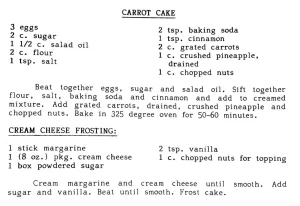 Carrot Cake