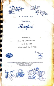 1968: A Book of Favorite Recipes (Kauai 4-H Leaders’ Council)