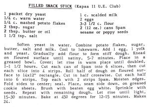Filled Snack Stick (Kapaa 11 U.E. Club)