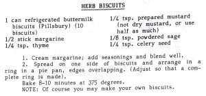 Herb Biscuits
