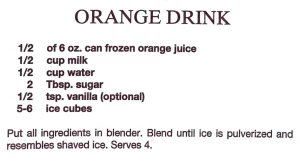 Orange Drink