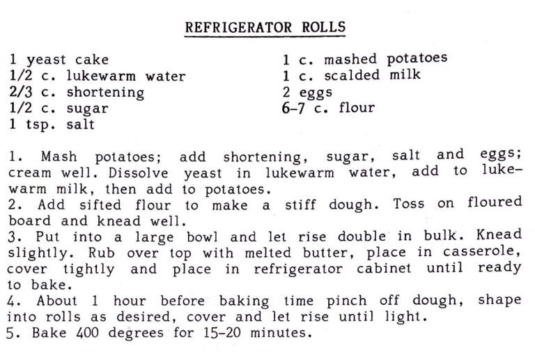 Refrigerator Rolls