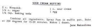 Sour Cream Muffins