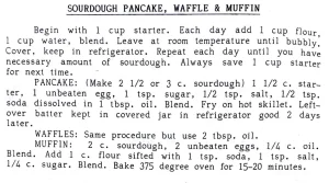 Sourdough Pancake, Waffle & Muffin