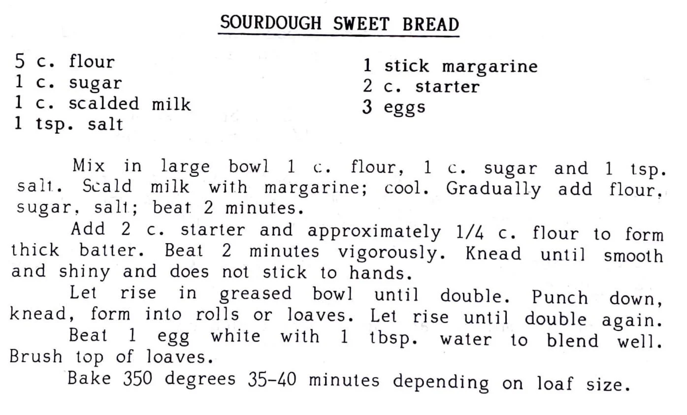 Sourdough Sweet Bread - Kau Kau Chronicles
