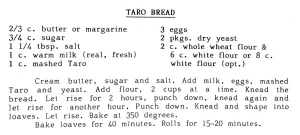 Taro Bread
