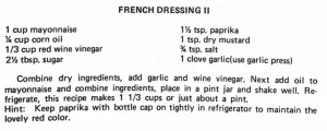 French Dressing II